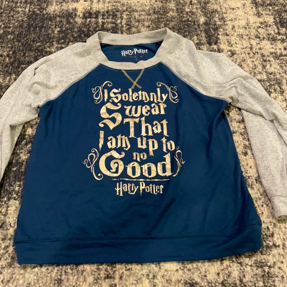 Harry Potter long sleeve pajama top